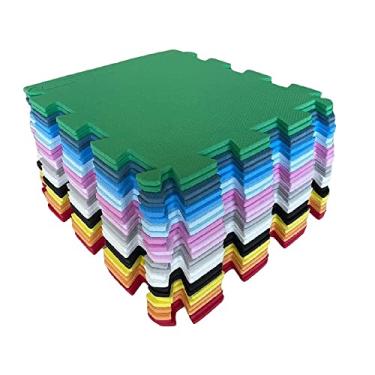 Imagem de Kit 20 Tatames 50x50x10mm Economico (Colorido)