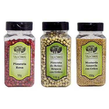 Imagem de Pimenta Rosa, Pimenta do Reino Branca em Grãos e Mostarda Amarela em Grãos - Villa Cerroni