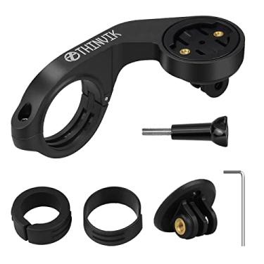 Imagem de Thinvik Suporte frontal para computador de bicicleta para Garmin Edge1040 1030 840 830 540 530 130 GPS de computador de bicicleta compatível com guidão de 31,8 mm 25,4 mm com giro de um quarto