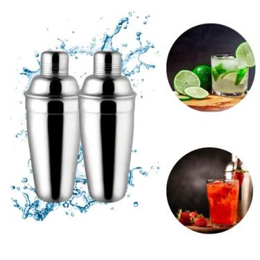 Imagem de Coqueteleira Inox 720 Ml 2 Peças Drinks Caipirinha Bar - Inter.P