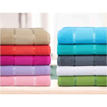 Imagem de Kit 3 Toalhas de Banho para Bordar Ponto Cruz 270 g/m2 - Felpuda Macia