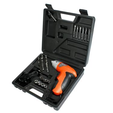 Imagem de Kit Parafusadeira 4.8V com Maleta 44 Peças Rayco Bivolt