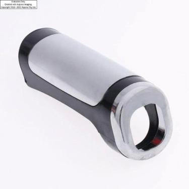 Imagem de Cobertura da Manopla de Freio de Mão Cromada/Preta - SHEKPARTS