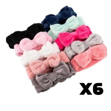 Imagem de Kit C-6 Faixa De Cabelo Para Skin Care Maquiagem