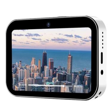 Imagem de Heayzoki Câmera Digital 4K, Câmera Compacta Portátil Com Foco Automático de 64 MP e Zoom de 16X, Flash Integrado, Cartão de Memória de 32 GB, CCD Com Tela de Toque de 3 Polegadas (Branca)