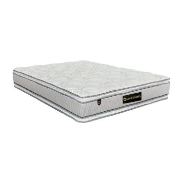 Imagem de Colchão King Molas MasterPocket Ensacadas Lucksfaction Plus Pillow Top Gray (193x203x30) - Luckspuma