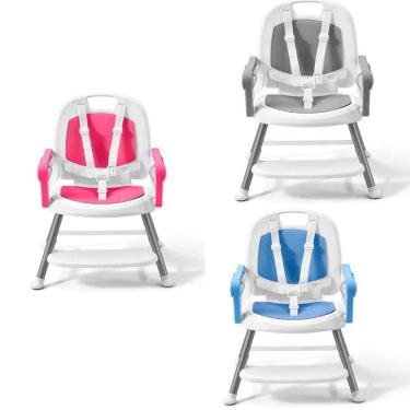 Imagem de Cadeira de Alimentação 3 em 1 Antiderrapante Cinto 5 Pontos Multikids BB323