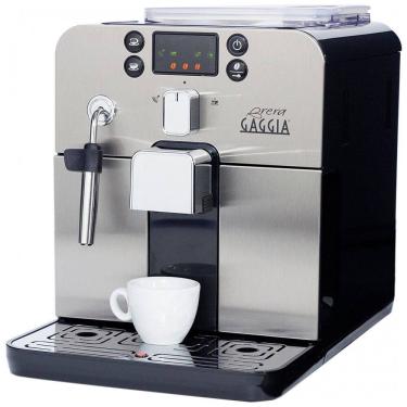 Imagem de Máquina de Café Expresso em Aço Inoxidável com Bocal de Leite e Tela LED, 110V, Gaggia, Preta