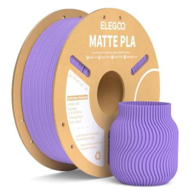 Imagem de Filamento PLA 1kg - ELEGOO Matte, Lavanda Roxa para Impressora 3D
