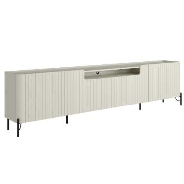 Imagem de Rack Para Sala de Estar TV 75 Pol 4 Portas Brise Pés Industrial Preto 