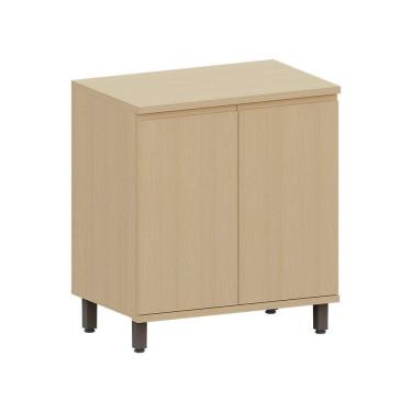 Imagem de Balcão De Cozinha 100% Mdf 2 Portas 80cm Aura Luciane Móveis Carvalho