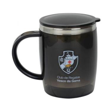 Imagem de Caneca Térmica Com Tampa 450ml - Vasco Da Gama - Mileno