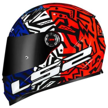 Imagem de Capacete LS2 FF358 Memphis Orange/Blue, 62