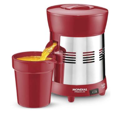 Imagem de Extrator Mondial Turbo Premium E-24 Biv Vermelho/inox