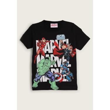 Imagem de Infantil - Camiseta Fakini Avengers Preta Fakini 102303587 menino