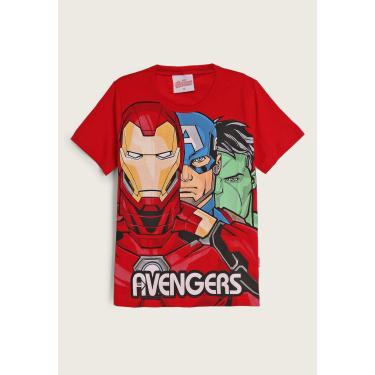 Imagem de Infantil - Camiseta Fakini Avengers Vermelha Fakini 102303590 menino