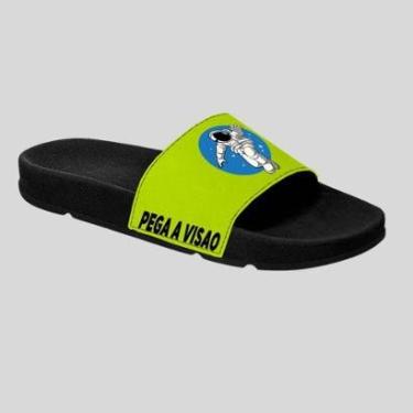 Imagem de Chinelo Slide Adulto e Infantil Desenho Kids Confortável Estampado Astronauta-Masculino