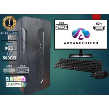 Imagem de Computador Completo Officer Intel Core i7 RAM 8GB SSD 500GB - Windows 