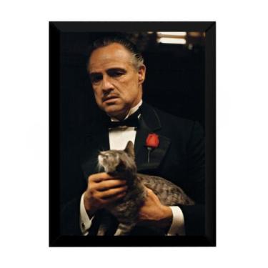 Imagem de Quadro O Poderoso Chefão Vito Corleone Foto Poster Moldurado - Fanarte