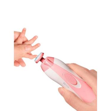 Imagem de Cortador Aparador Lixa Unha Bebê Recém Nascido Elétrico Rosa - HomeGoo