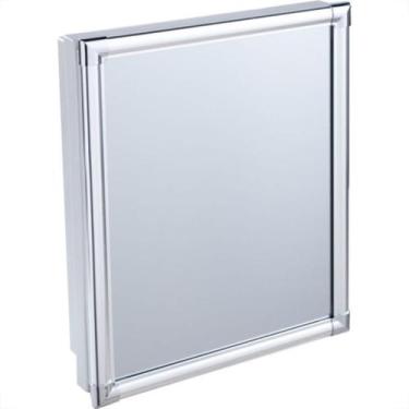 Imagem de Armario Plastico Astra ''Moldura Aluminio'' Cinza Al41 Al41*Cz2