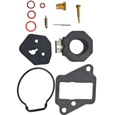 Imagem de SPJIUQI Kit de reparo de carburador 6E7-W0093-04-00 para motor Yamaha Mariner motor de popa 9.9HP 1986-1995 15HP 1984-1992 peças de reconstrução de carburador substitui Sierra 18-7769 6E7-W0093-03 6E7