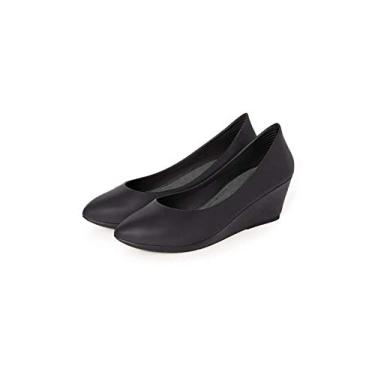 Imagem de W&R WALK&REST W6 - Salto anabela pontiagudo, Solid Black, 9