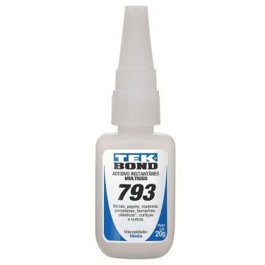 Imagem de Cola Tekbond 793 Instantânea Antientupimento 20g - Embalagem com 10 Unidades