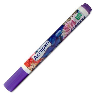 Imagem de Caneta p/ tecido Acrilpen violeta 516 Acrilex