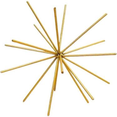 Imagem de Escultura Ouriço Decorativo em Metal Retrô Design Moderno Sofisticado 