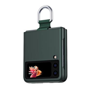 Imagem de Capa fosca para pc, para samsung galaxy z flip 3 5 flip5 flip4 flip 4 5g flip3 anel de cobertura, verde, para samsung z flip 5