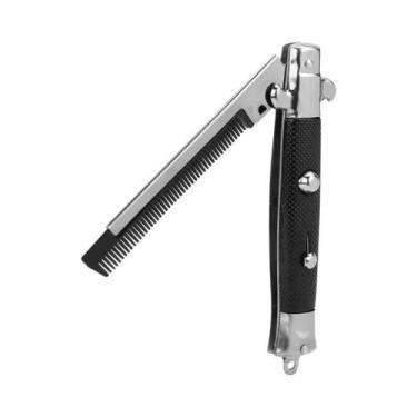 Imagem de Canivete Masculino Com Pente Dobrável Automático Para Cabelo, Acessóri