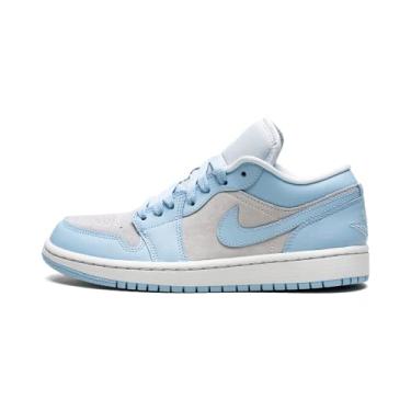 Imagem de Nike Tênis de basquete feminino Air Jordan 1 Low UNC, Cinza futebol/branco/alumínio, 7