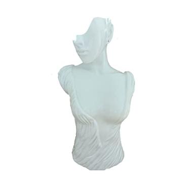 Imagem de Porta-joias, suporte de joias, manequim de moda, suporte de exibição de joias de resina, organizador de manequim para brincos, gargantilhas penduradas, pingentes, exibição de joias (cor: S mostrador