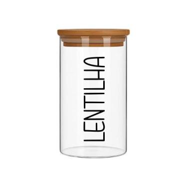 Imagem de Porta Mantimentos Redondo (1,1 Litros) Lentilha - Casa Vitá, Lentilha