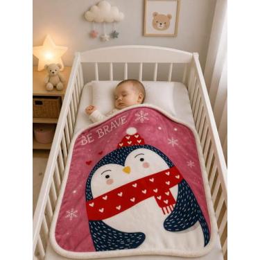 Imagem de Cobertor de Bebê Plush Antialérgico com Sherpa - Casa Eterna, #2