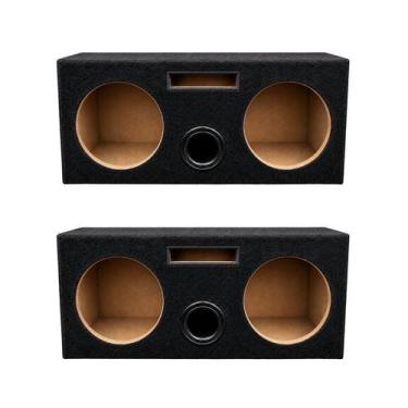 Imagem de Kit 2 Caixas 2x6 Polegadas Dutada Porta Malas APSounds