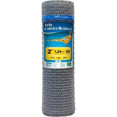 Imagem de Tela Coleira Branca para Galinheiro  2 x 18 x 1,50m 50m