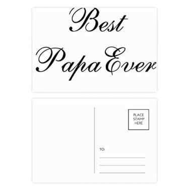 Imagem de Best Papa Ever — Conjunto de cartão postal de aniversário para enviar cartões de agradecimento
