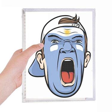 Imagem de Argentina Touca para maquiagem facial gritante caderno caderno folha solta diário recarregável artigos de papelaria