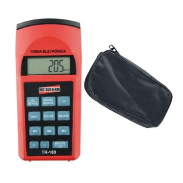 Imagem de Kit Trena Ultrassônica Digital Mira Laser 0,91 A 15,00M Área Volume Tr-180 Portátil Ins...