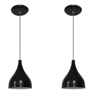 Imagem de Kit com 02 Luminárias Pendentes - Ideal para balcão, bancada, cozinha 