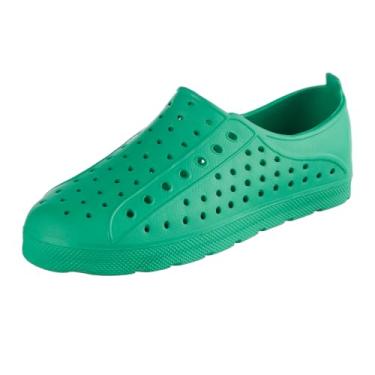 Imagem de totes Sandália unissex infantil Everywear, leve, à prova d'água, contornada com ilhós, respingos e brincadeiras, Verde clássico, 15-16