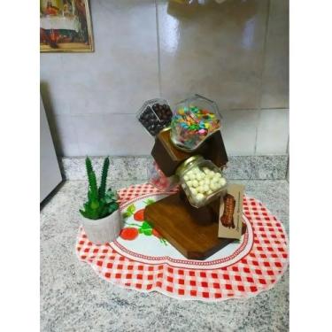 Imagem de / Art & Lar / Suporte para Balas e Doces 4 Potes Baleiro