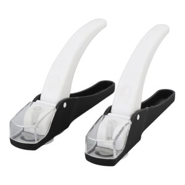 Imagem de 2 Peças de Aparador de Unhas Falso, Cabo de Aço Inoxidável Em Forma de U Cortador de Unhas Francês Com Suporte de Unhas para Aparar Unhas, Ideal para Salão de Beleza, Loja de