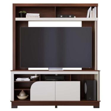 Imagem de Estante Home Theater Belaya para TV até 65 - Colibri, Nogueira Real/Of