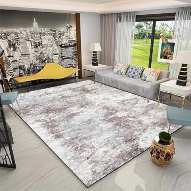 Imagem de Tapetes geométricos modernos de cores claras para sala de estar, decoração de casa, tamanho grande, tapetes macios para quarto e sala de estar (200 x 300 cm, 78,7 x 118 pol./flanela-10)