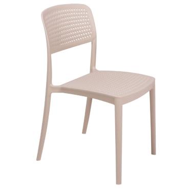 Imagem de Cadeira Tramontina Serena Areia Empilhável Em Polipropileno Com Proteção Antimicrobiana