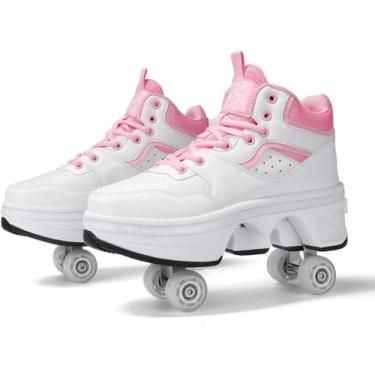 Imagem de Sapatos De Patins Com Rodas Sapatos De Skate Ilie Skates Ajustáveis Para Meninas Femininas, 37