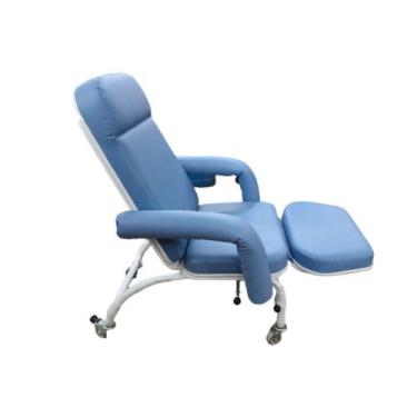 Imagem de Poltrona Hospitalar Descanso Reclinável Com Perneira Independente e Ro